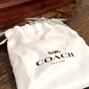 NWT Coach Silver Slip-On Bracelet